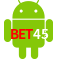 Aplicativo Bet45 para Android